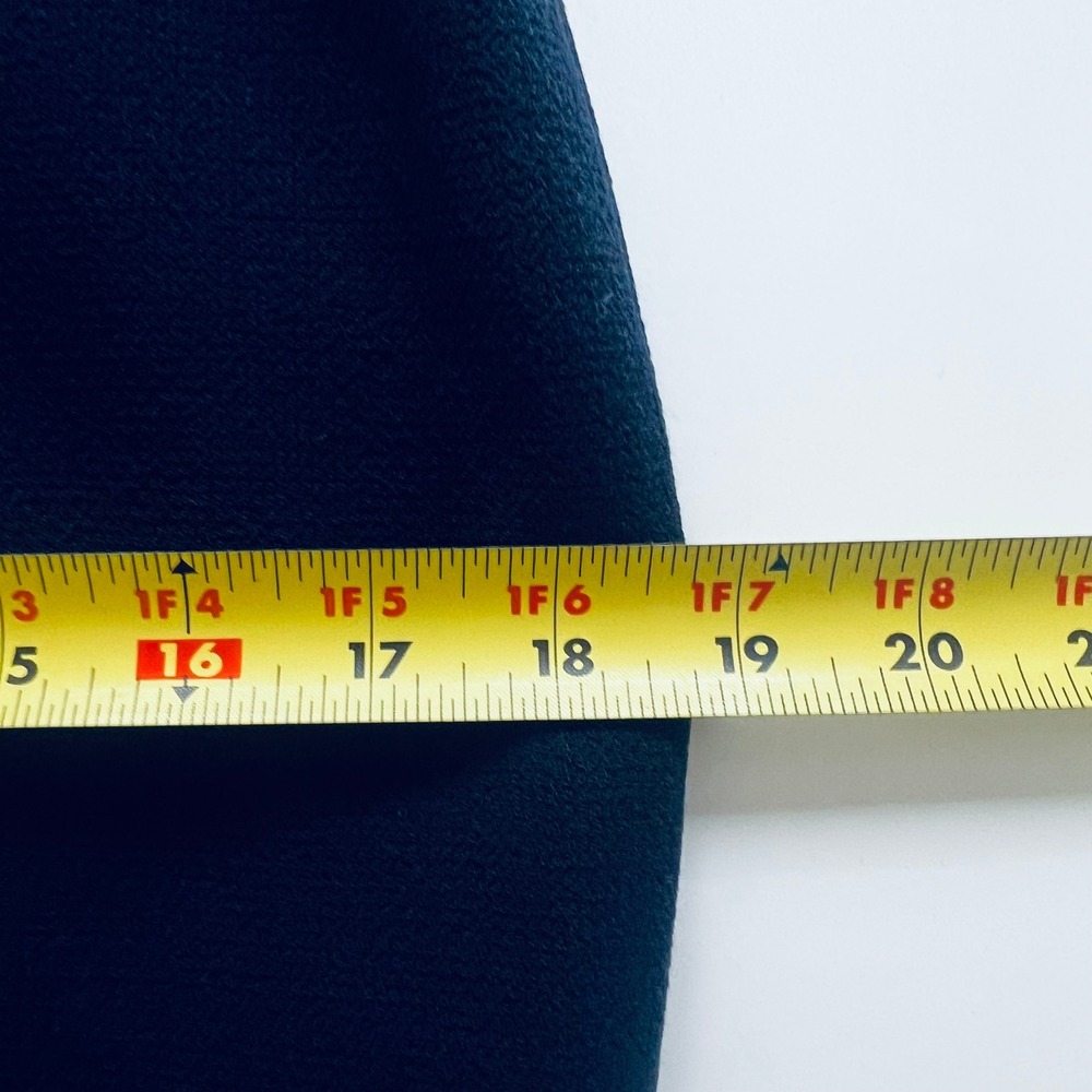 Escada Navy Blue Crepe Pencil Skirt High Waisted Made in Germany Size 38 - Picture 6 of 13